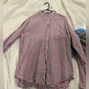 J Crew red and blue long sleeves summer polo